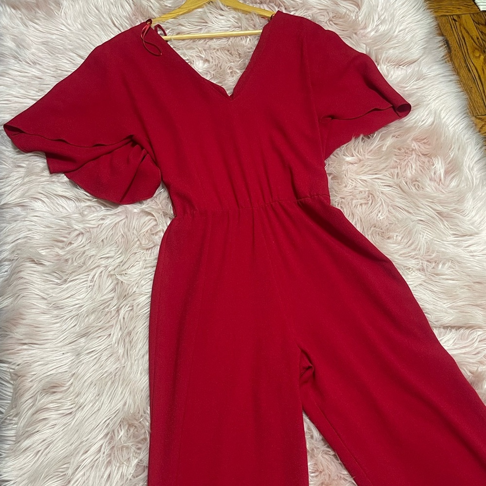 ZARA RED JUMPSUIT